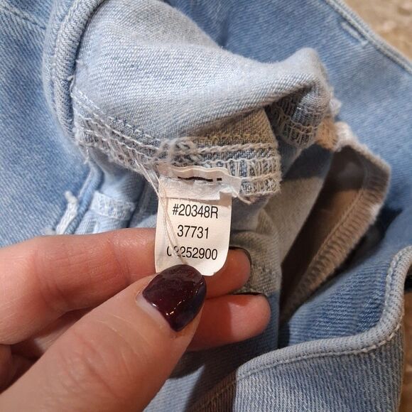 Spanx Flare Leg Jeans Retro Light Blue Wash Pull On Denim Pants Small 20348R - Picture 8 of 8